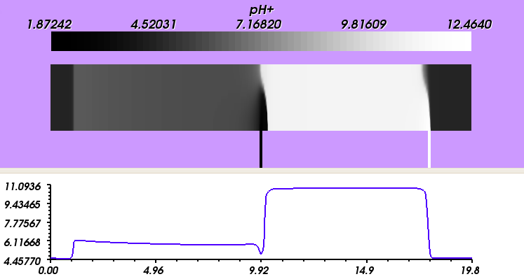 Simulated separation process